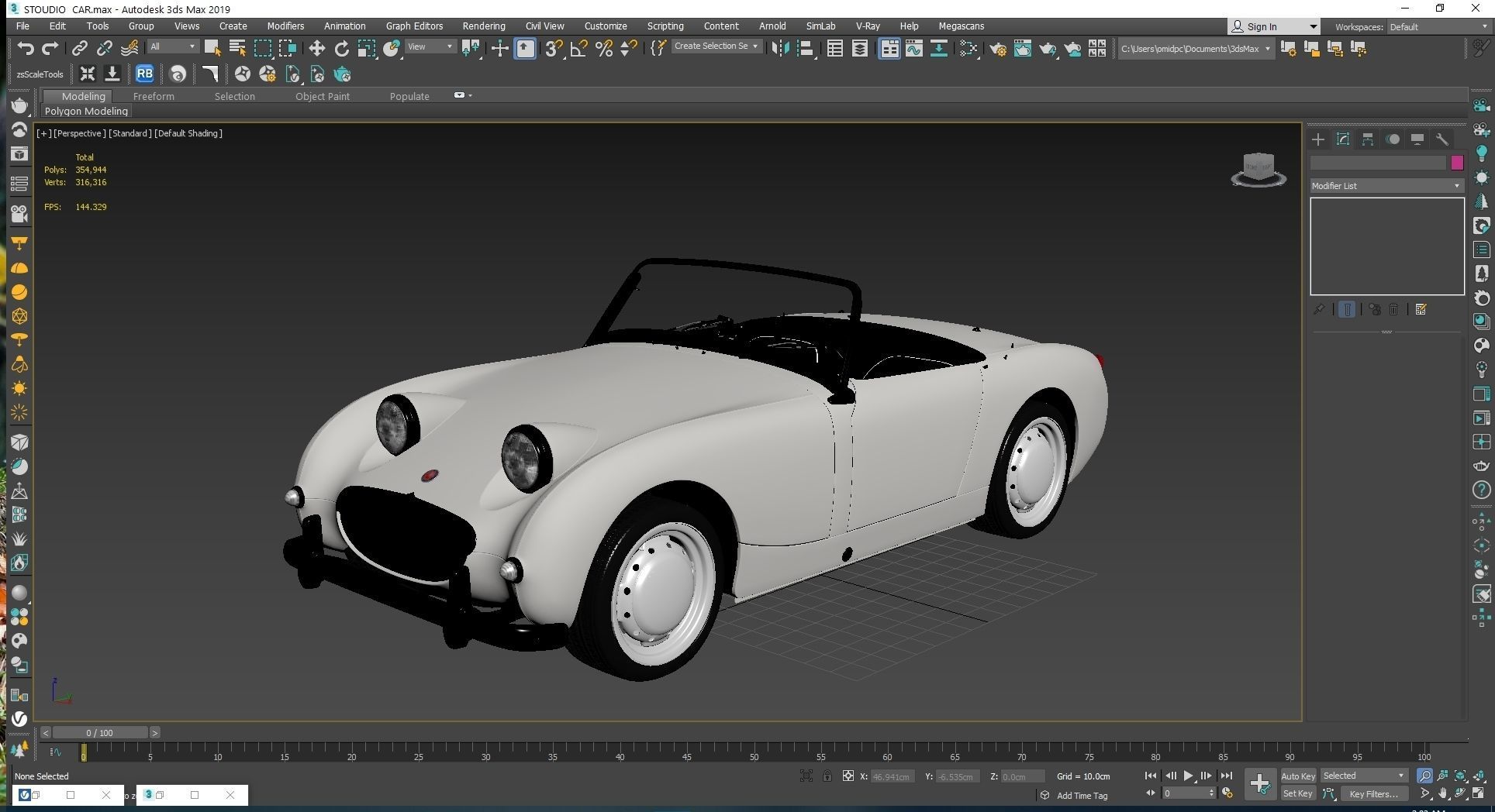 1958 Austin Healey Sprite MKI 3D model_20