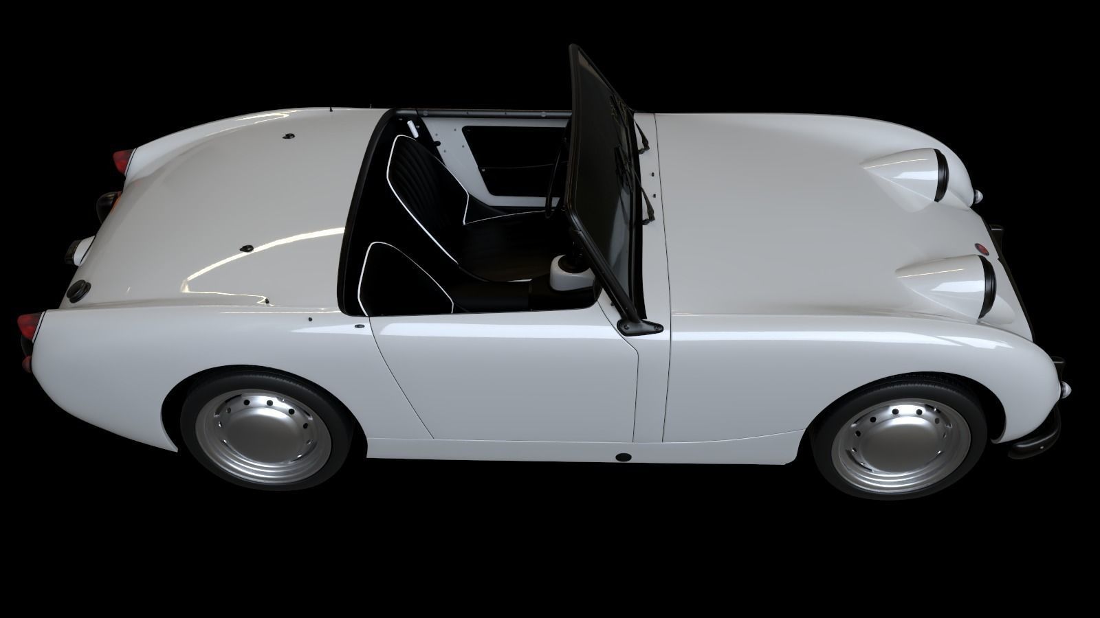 1958 Austin Healey Sprite MKI 3D model_16