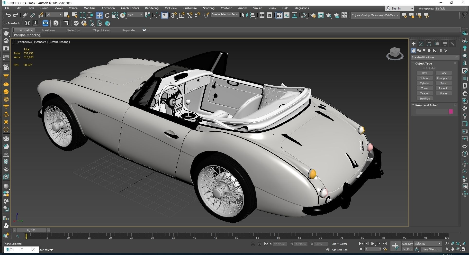 1965 Austin Healey 3000 MkIII 3D model_25