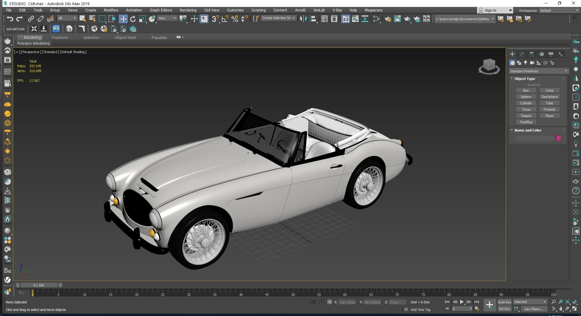 1965 Austin Healey 3000 MkIII 3D model_24