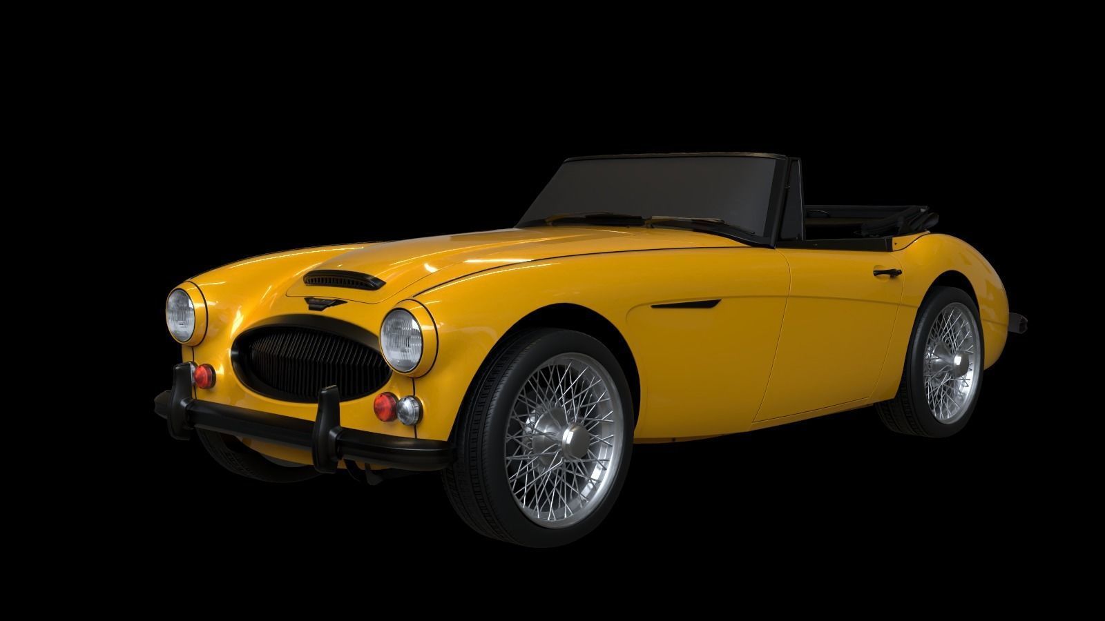 1965 Austin Healey 3000 MkIII 3D model_11