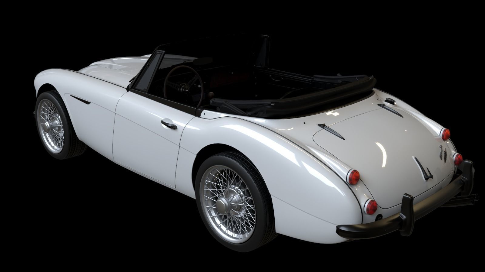 1965 Austin Healey 3000 MkIII 3D model_4