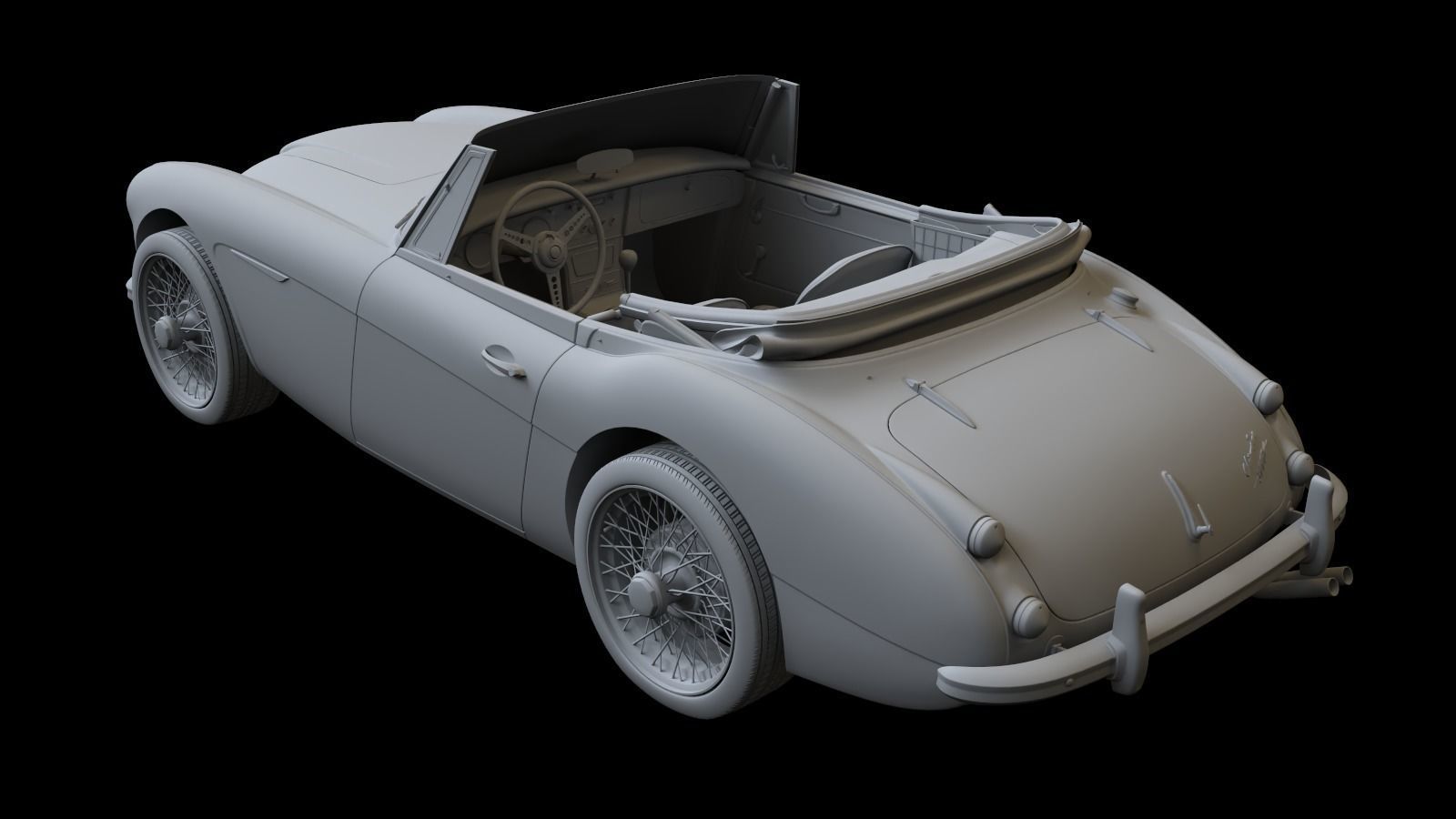 1965 Austin Healey 3000 MkIII 3D model_14