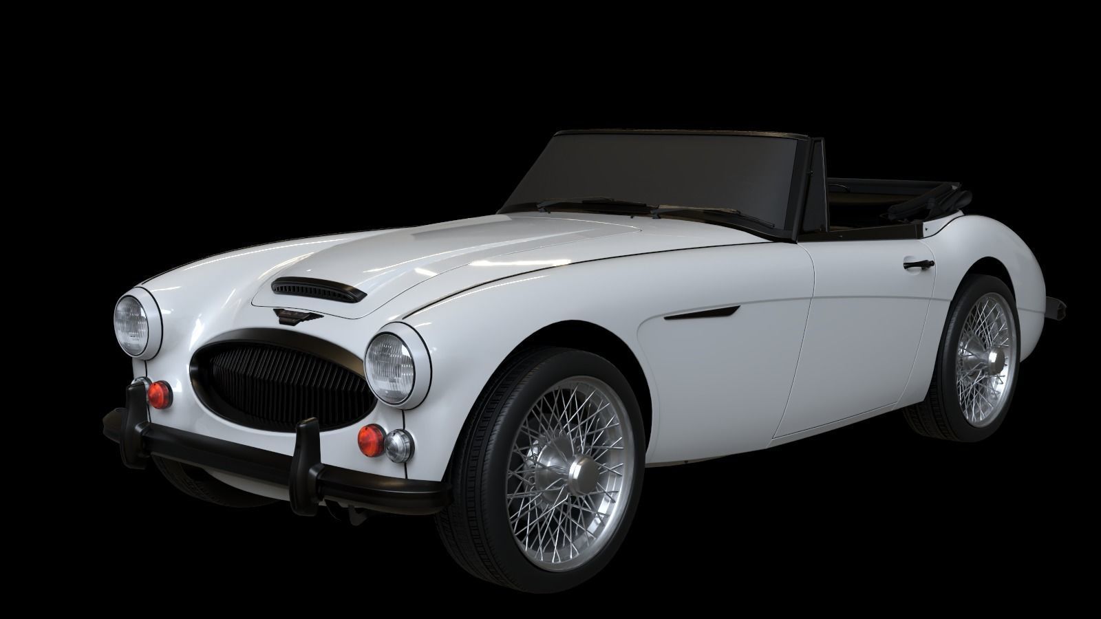 1965 Austin Healey 3000 MkIII 3D model_3