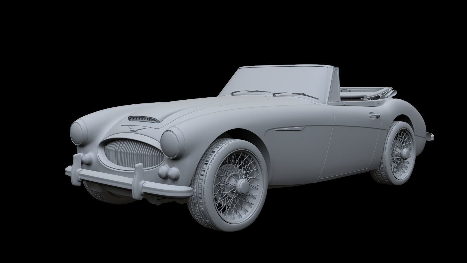 1965 Austin Healey 3000 MkIII 3D model_13