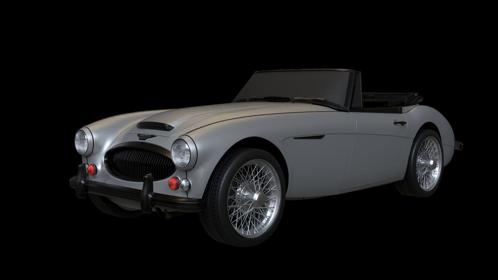 1965 Austin Healey 3000 MkIII 3D model_9