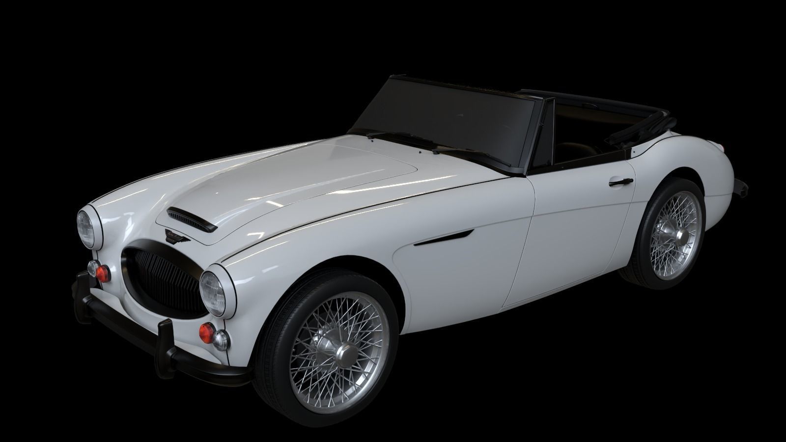 1965 Austin Healey 3000 MkIII 3D model_2