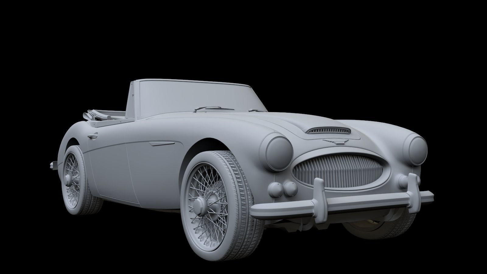 1965 Austin Healey 3000 MkIII 3D model_17