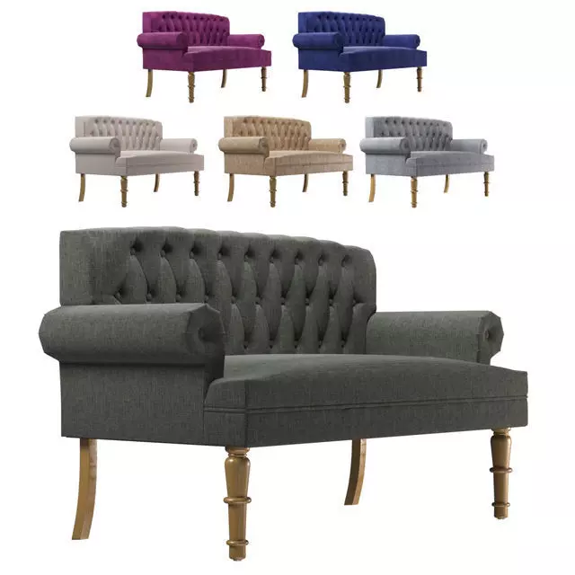 Bjorn Rolled Arm Settee Free 3D model