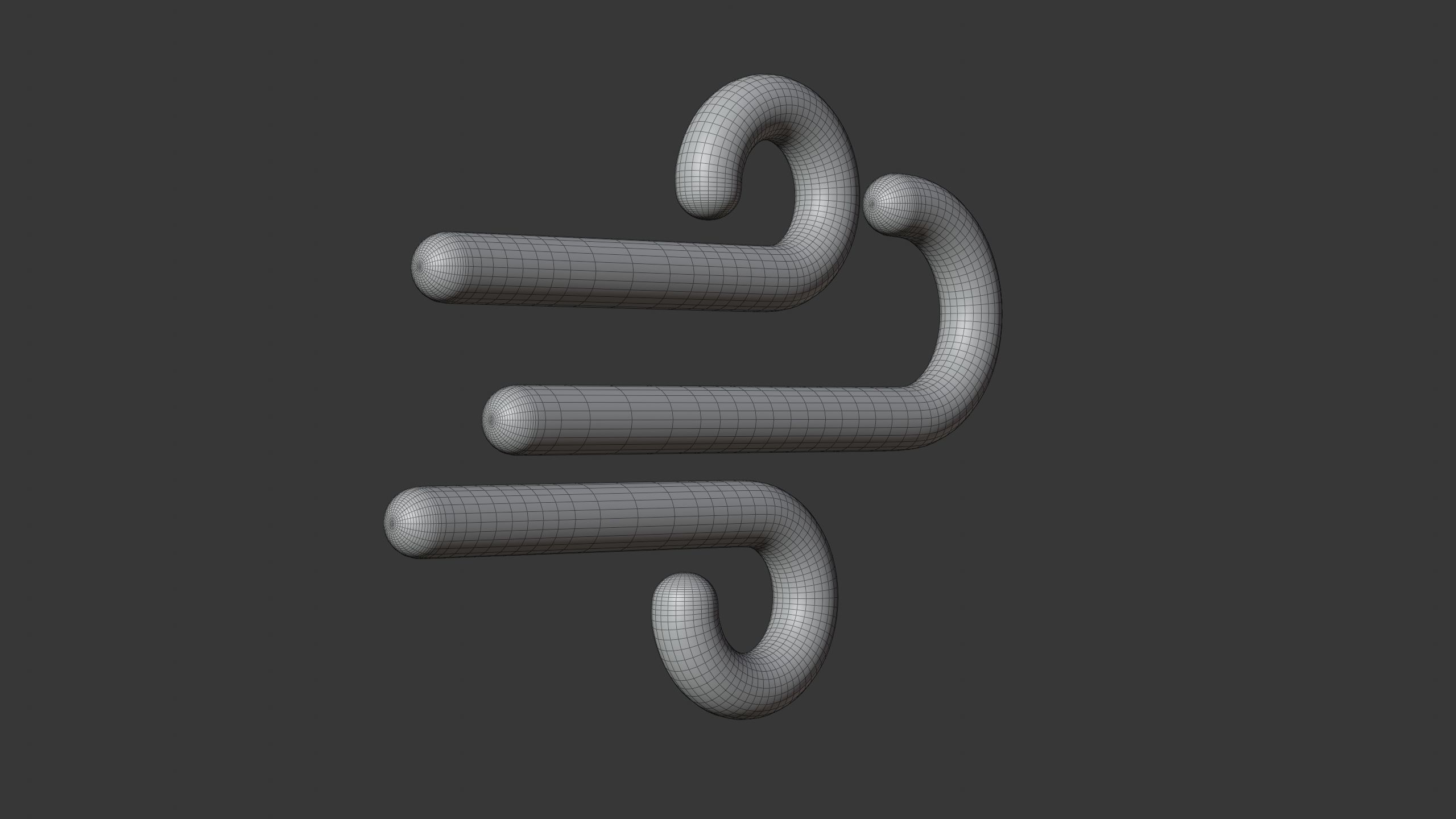 Windy Weather 3D Icon 3D model_7