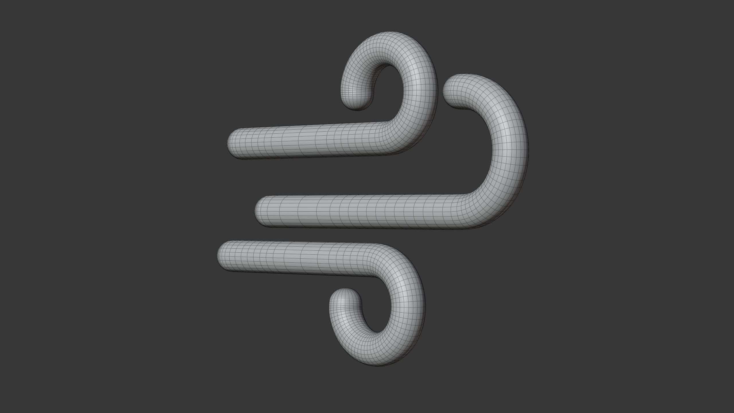 Windy Weather 3D Icon 3D model_9