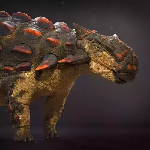 Ankylosaurus Rig asset Low-poly 3D model