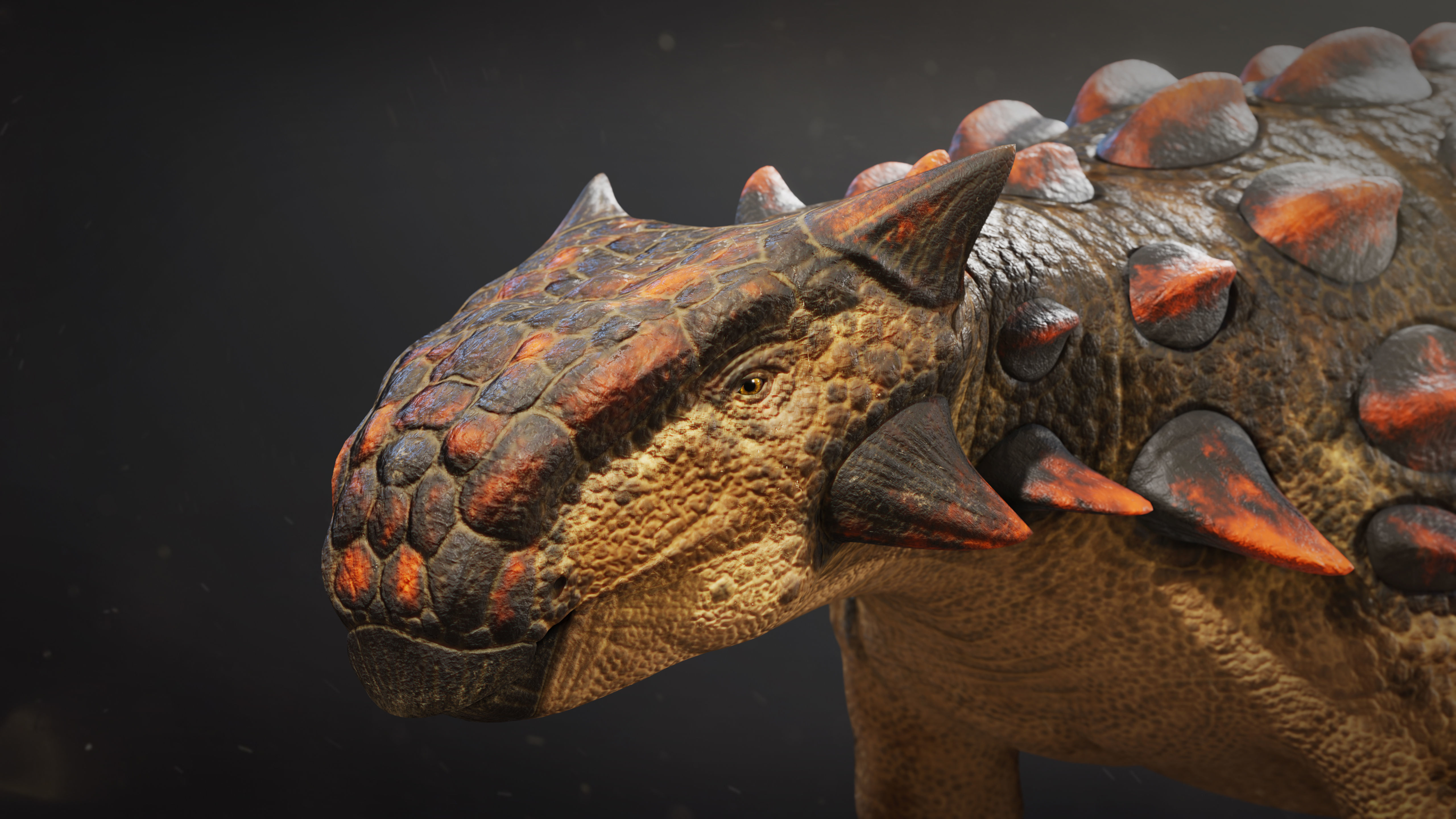 Ankylosaurus Rig asset Low-poly 3D model_6