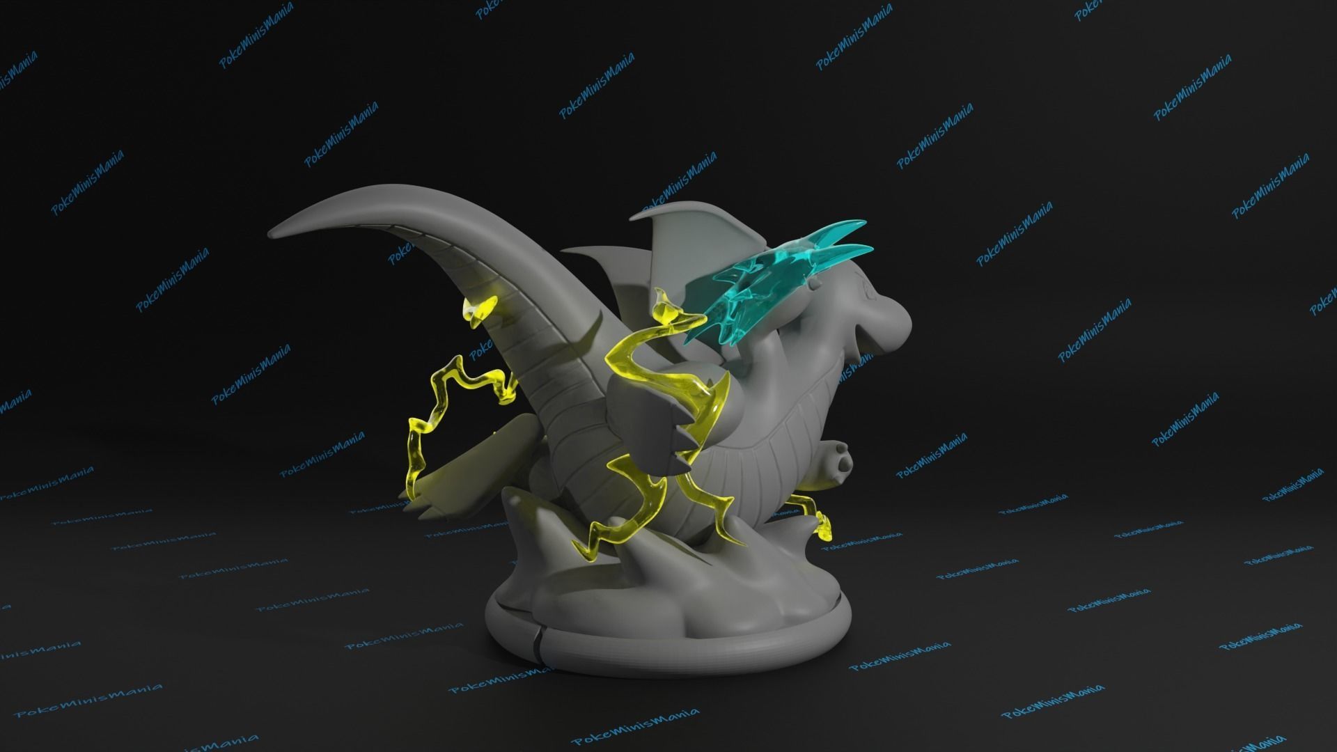 Dragonite presupported 3D print model 3D print model_7
