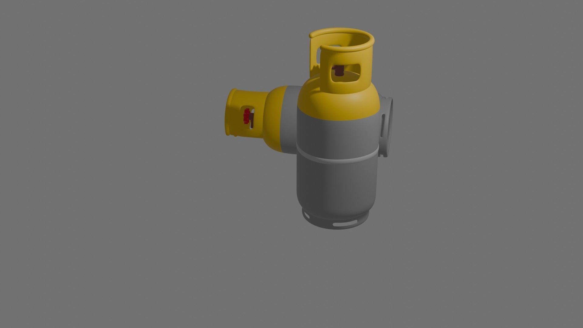 Gas Cylinder Low-poly 3D model_27