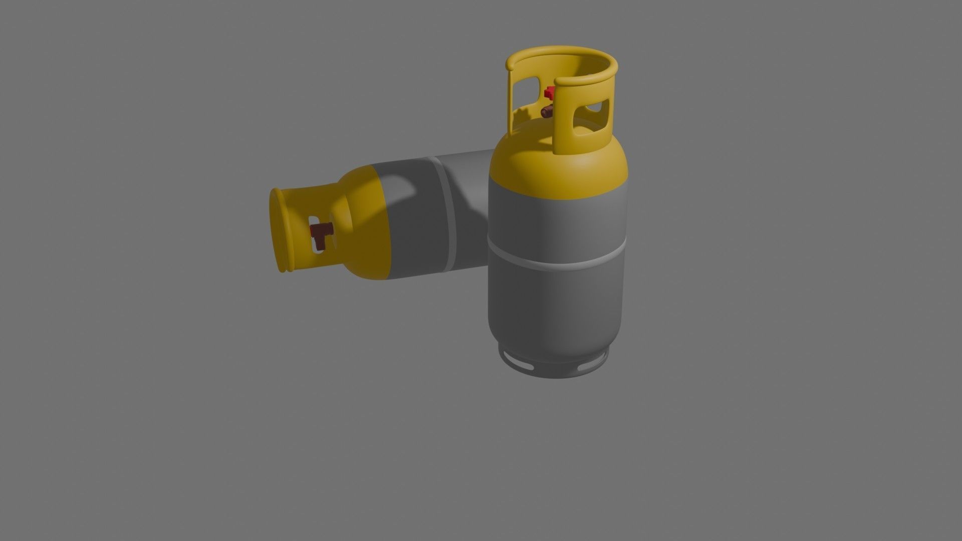 Gas Cylinder Low-poly 3D model_30