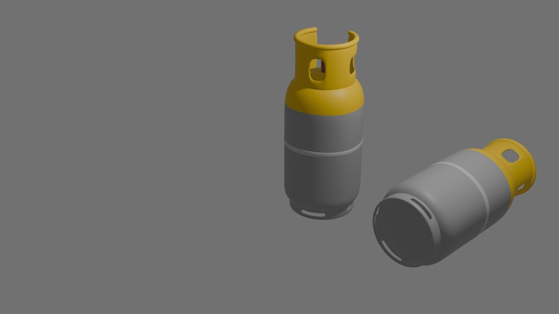 Gas Cylinder Low-poly 3D model_18