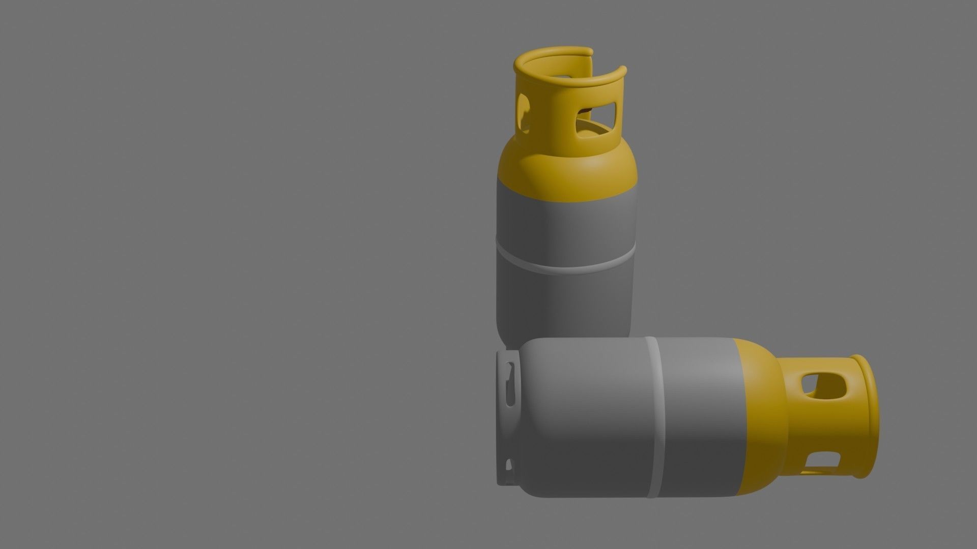 Gas Cylinder Low-poly 3D model_15