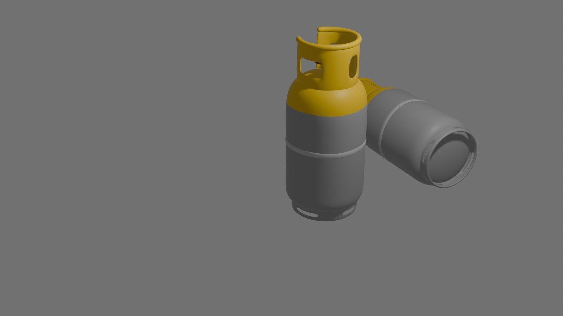 Gas Cylinder Low-poly 3D model_23