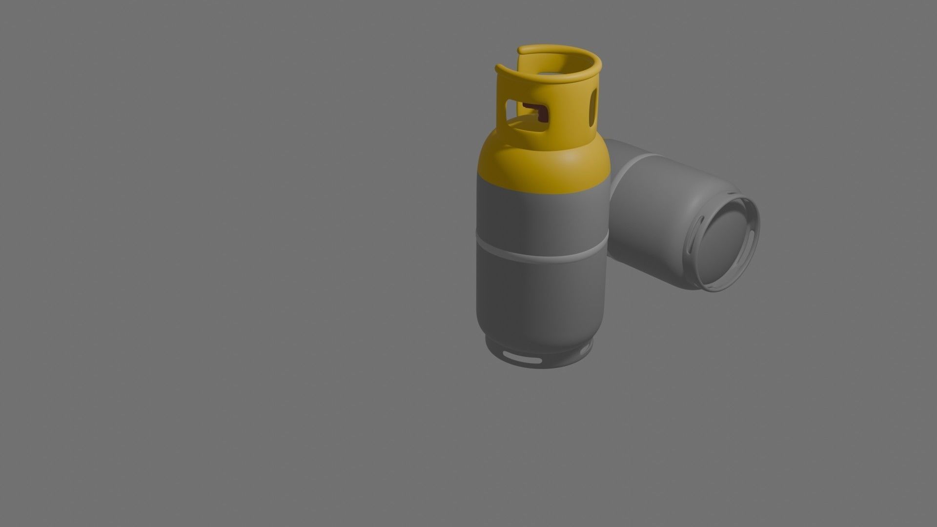 Gas Cylinder Low-poly 3D model_24
