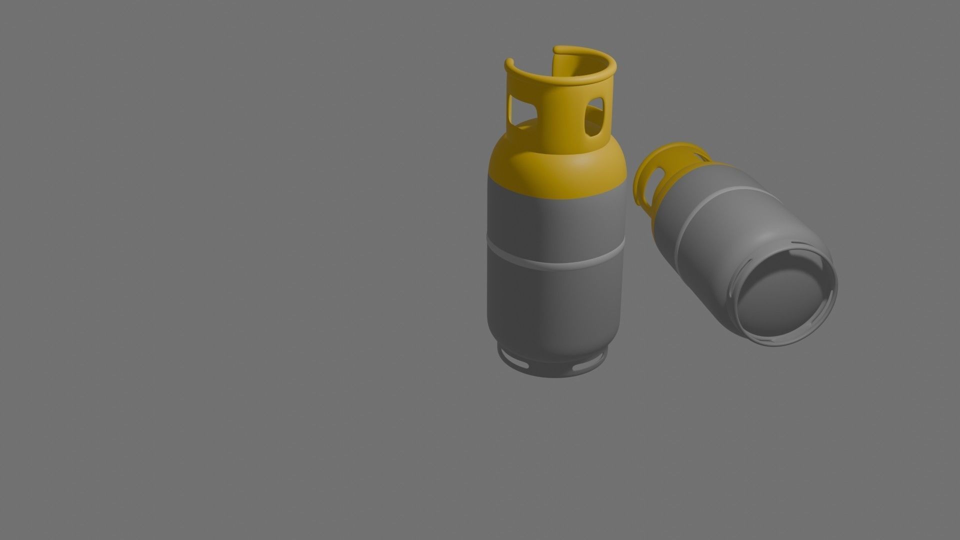 Gas Cylinder Low-poly 3D model_22
