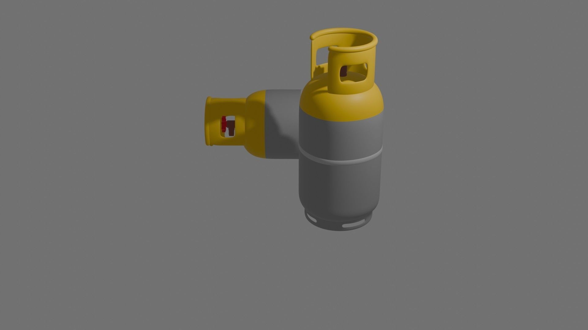 Gas Cylinder Low-poly 3D model_28