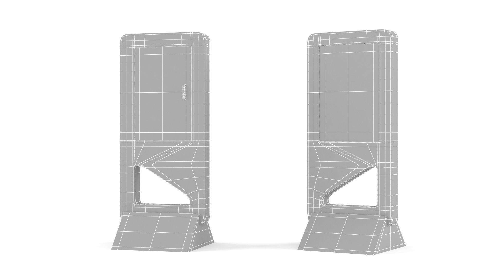 Electronic Kiosk 3D model_5