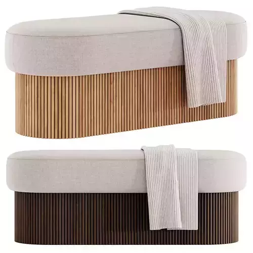  Nala Bench and pouf By Westwing Collection