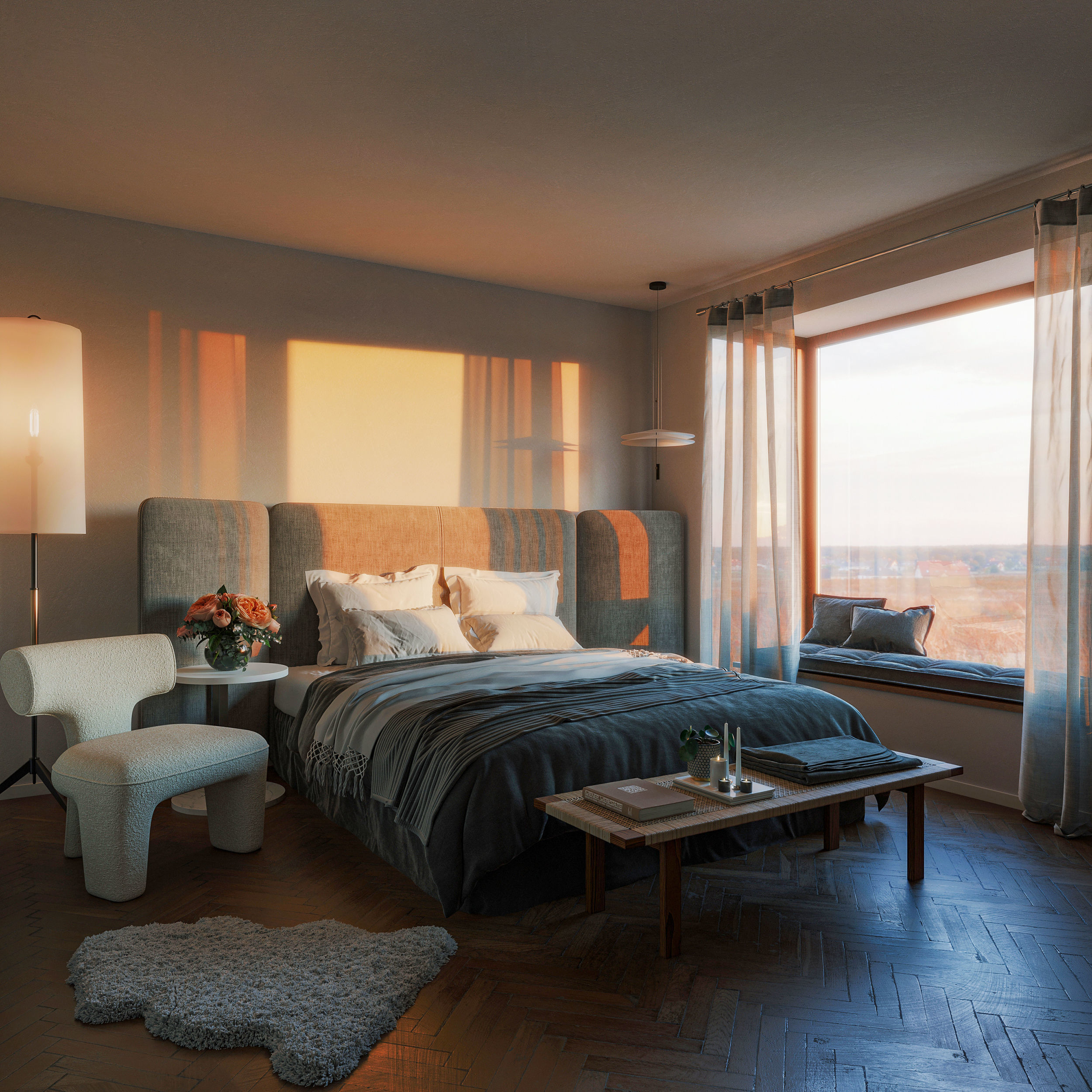 Bed room 1 3D model_4