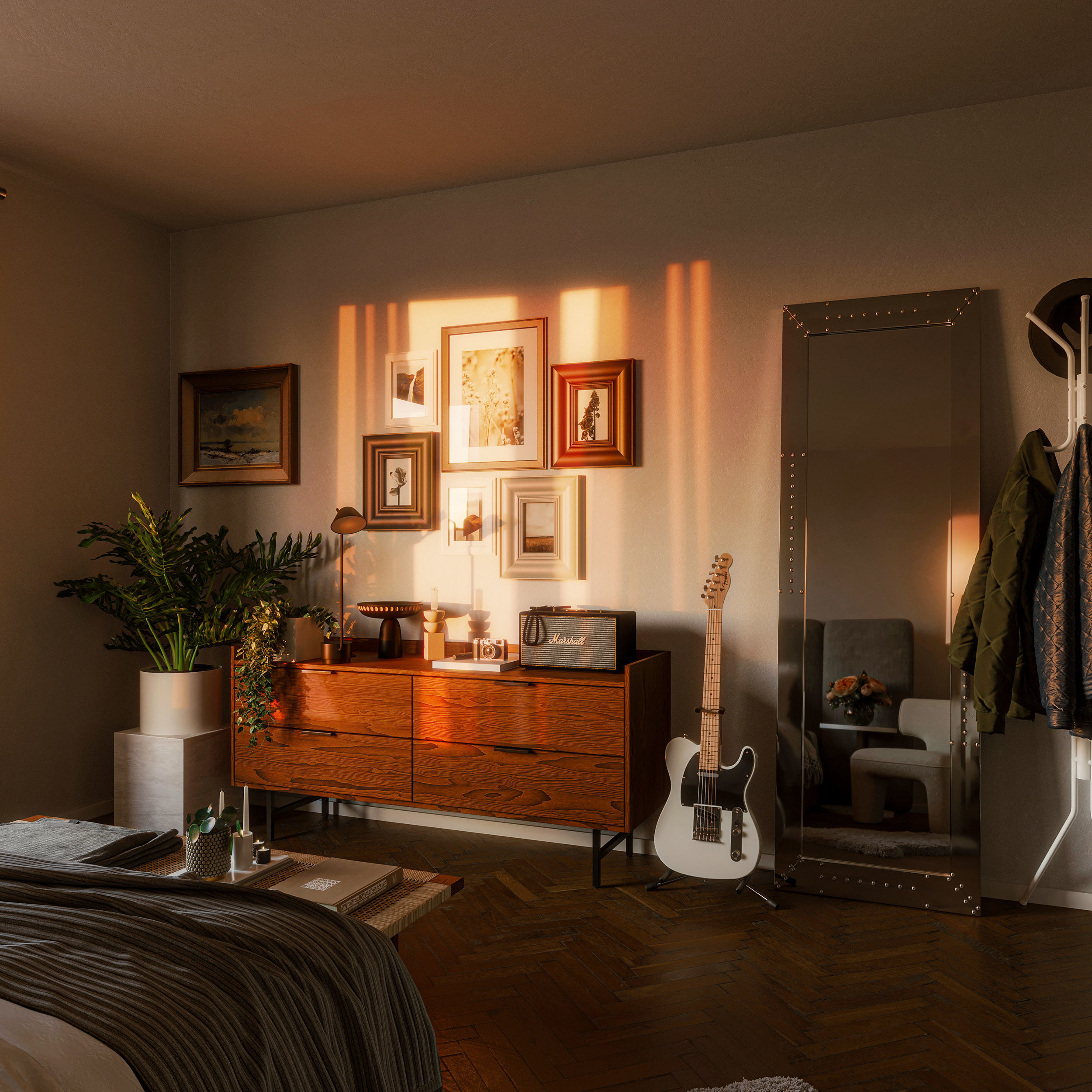 Bed room 1 3D model_5
