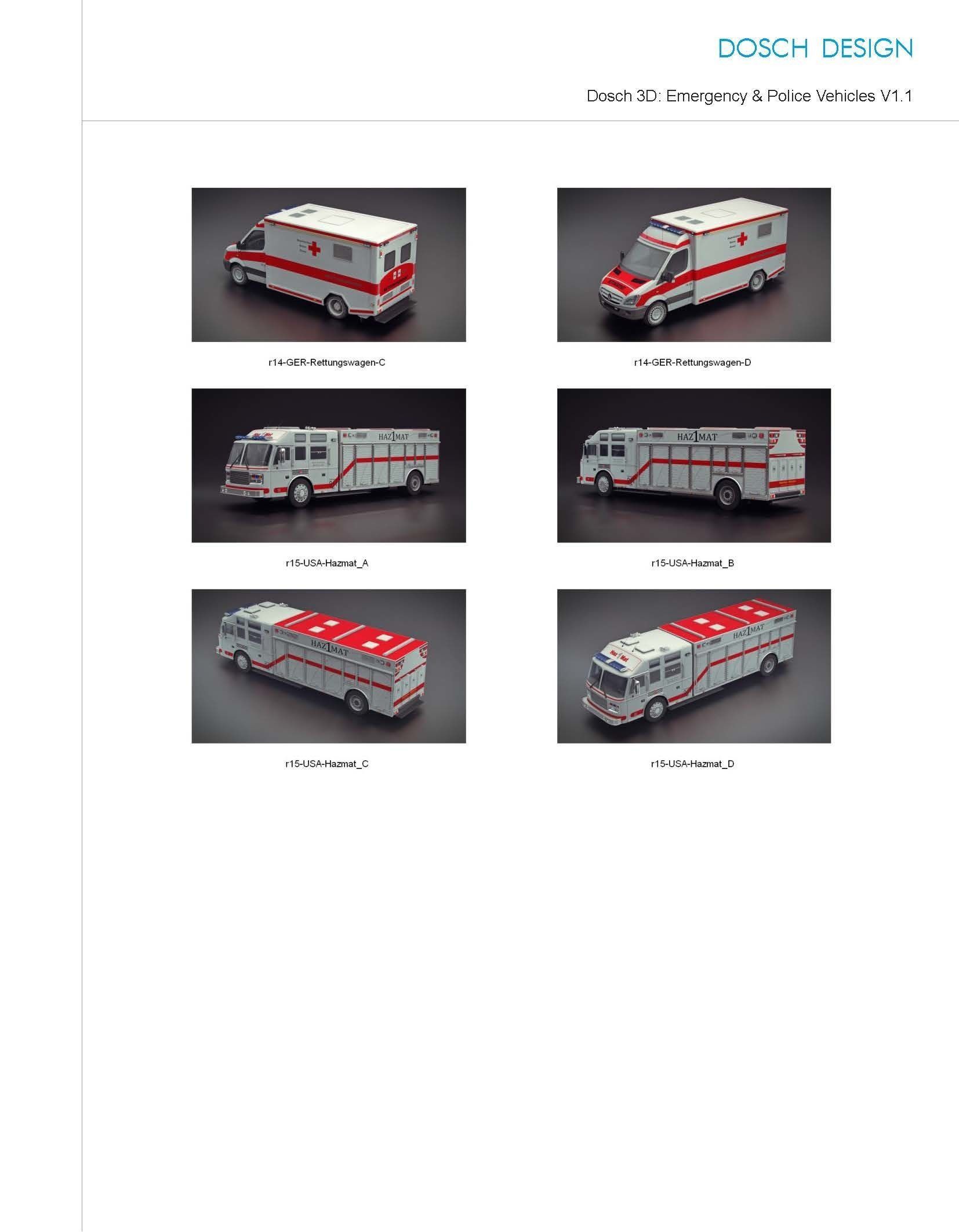 Dosch 3D - Emergency Police Vehicles V 1-1 3D model_6
