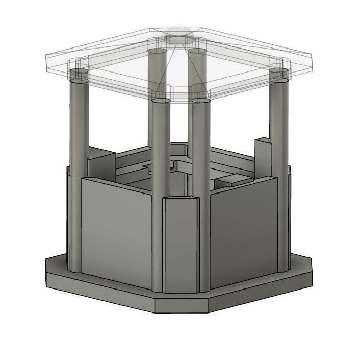 Little Booth - H0 Scale 3D print model_2