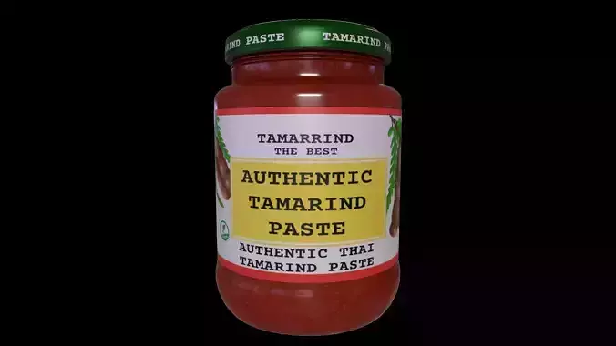 Canned and Jarred Goods-Tamarind Paste-GAME READY PBR Low-poly 3D model