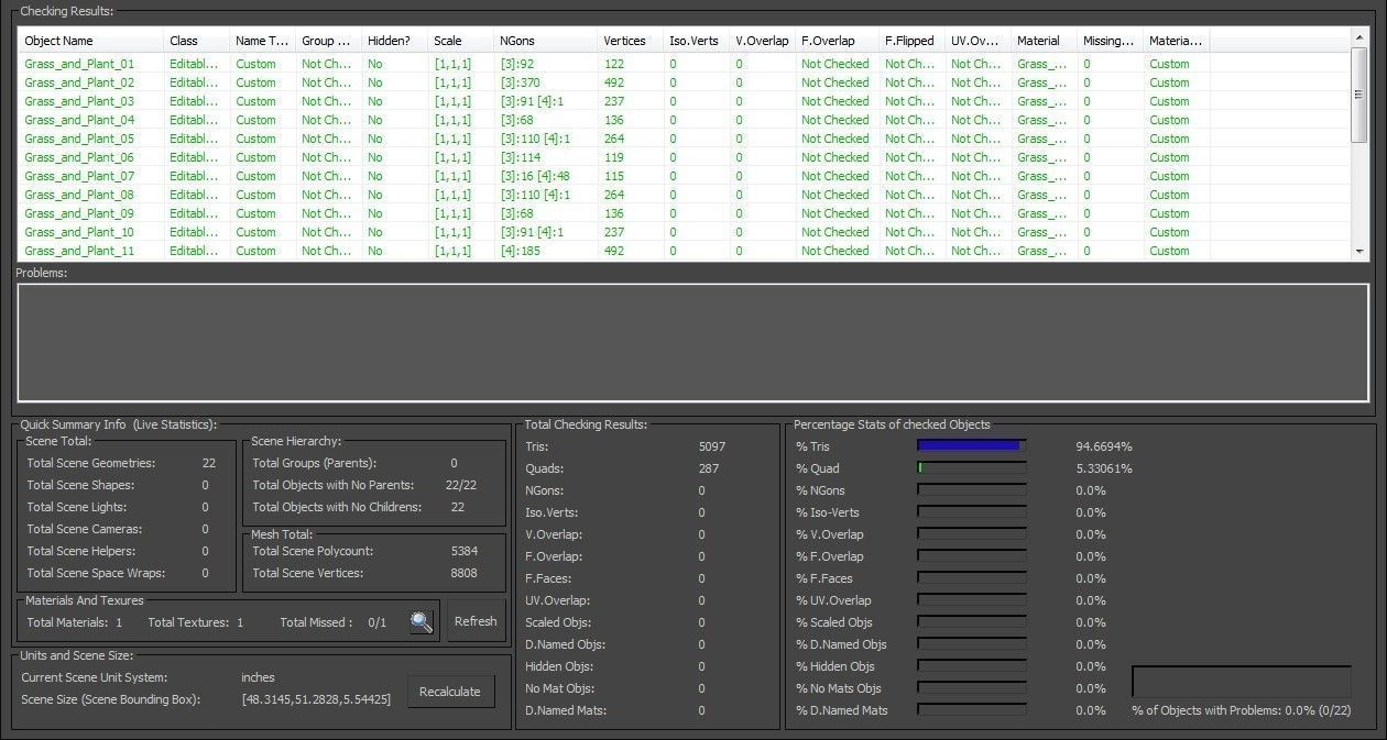 Grass and Plant Low Poly Low-poly 3D model_8