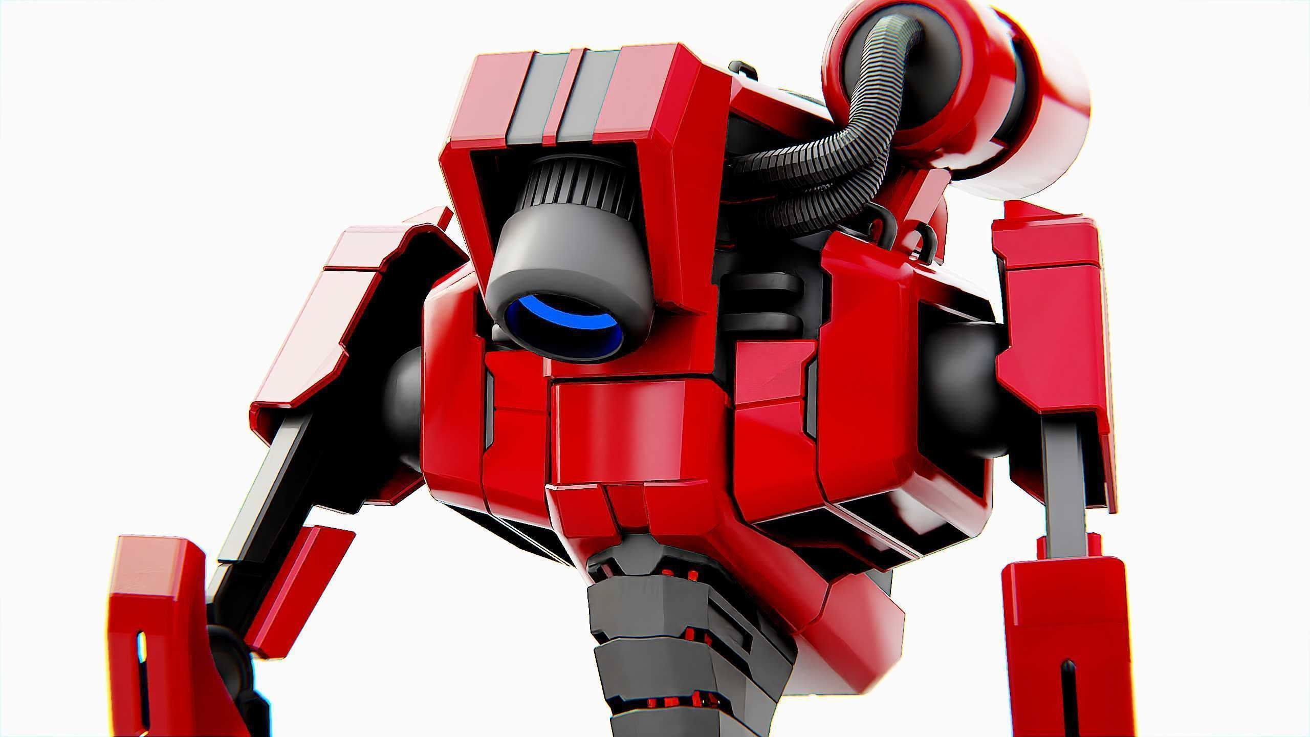 COMBAT DROID K-25 Rigged for Unreal Engine - Unity - MIXAMO  3D model_29