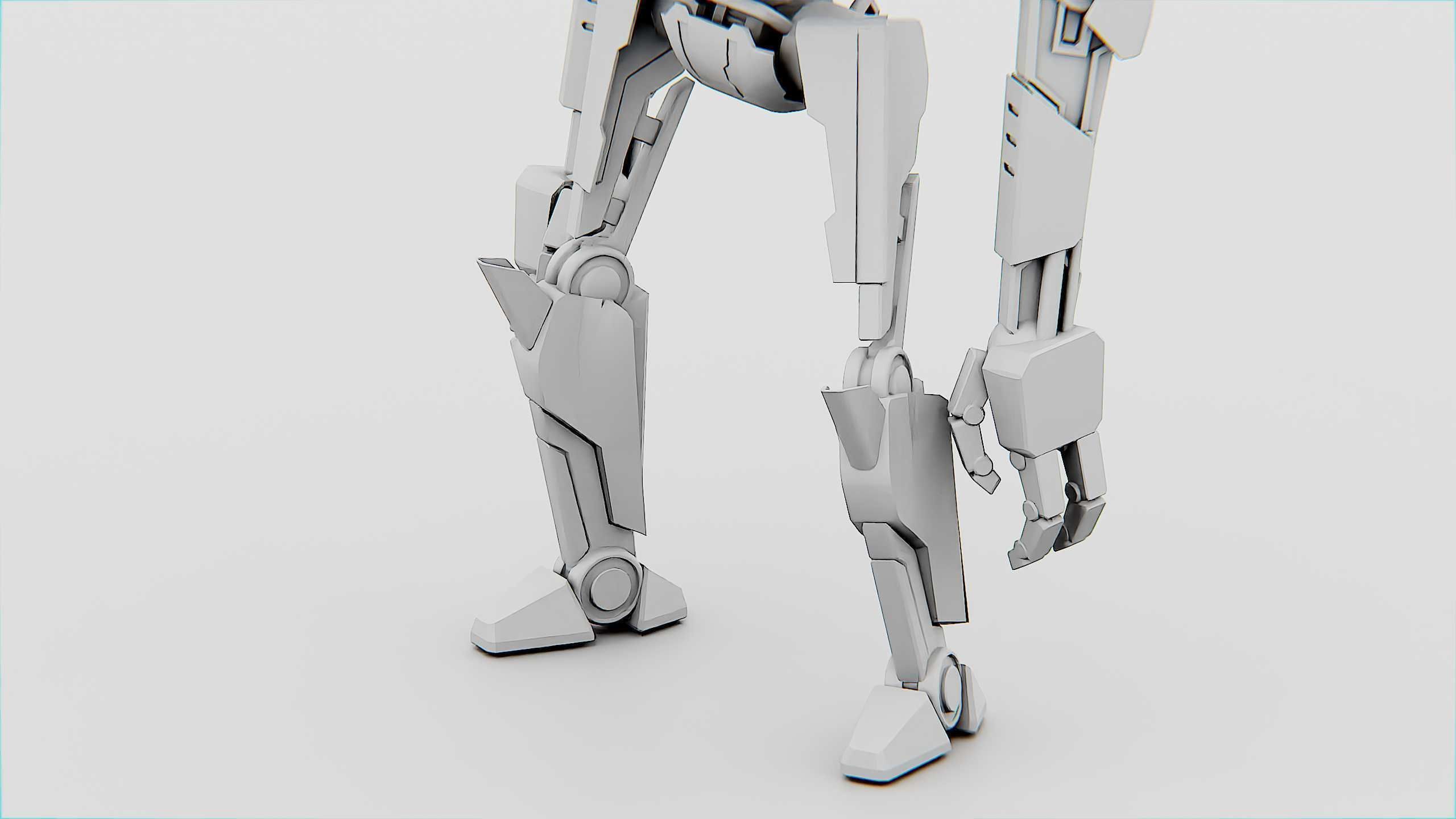 COMBAT DROID K-25 Rigged for Unreal Engine - Unity - MIXAMO  3D model_34