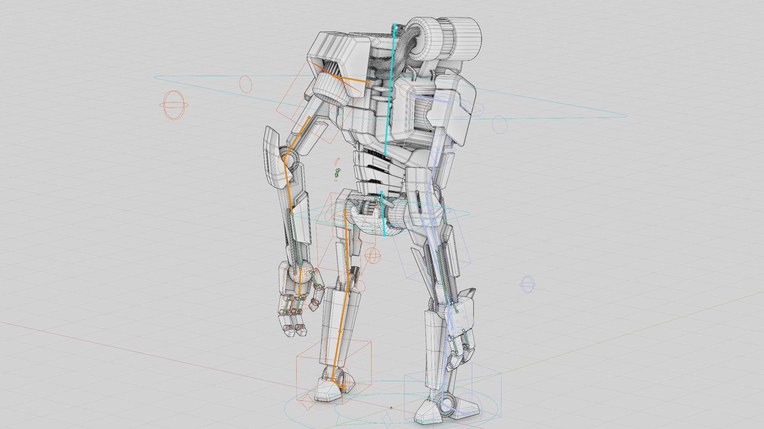 COMBAT DROID K-25 Rigged for Unreal Engine - Unity - MIXAMO  3D model_41