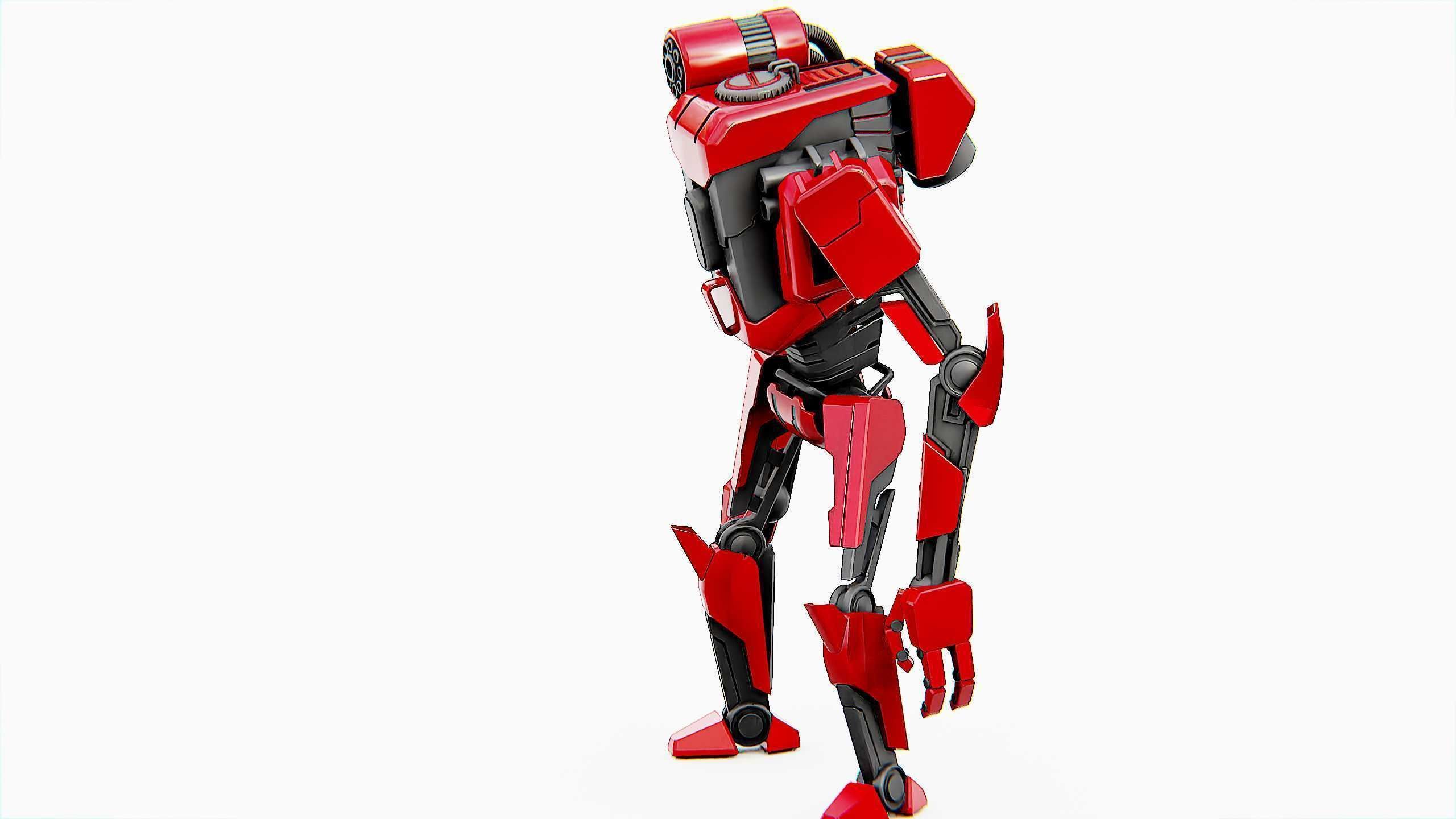 COMBAT DROID K-25 Rigged for Unreal Engine - Unity - MIXAMO  3D model_17