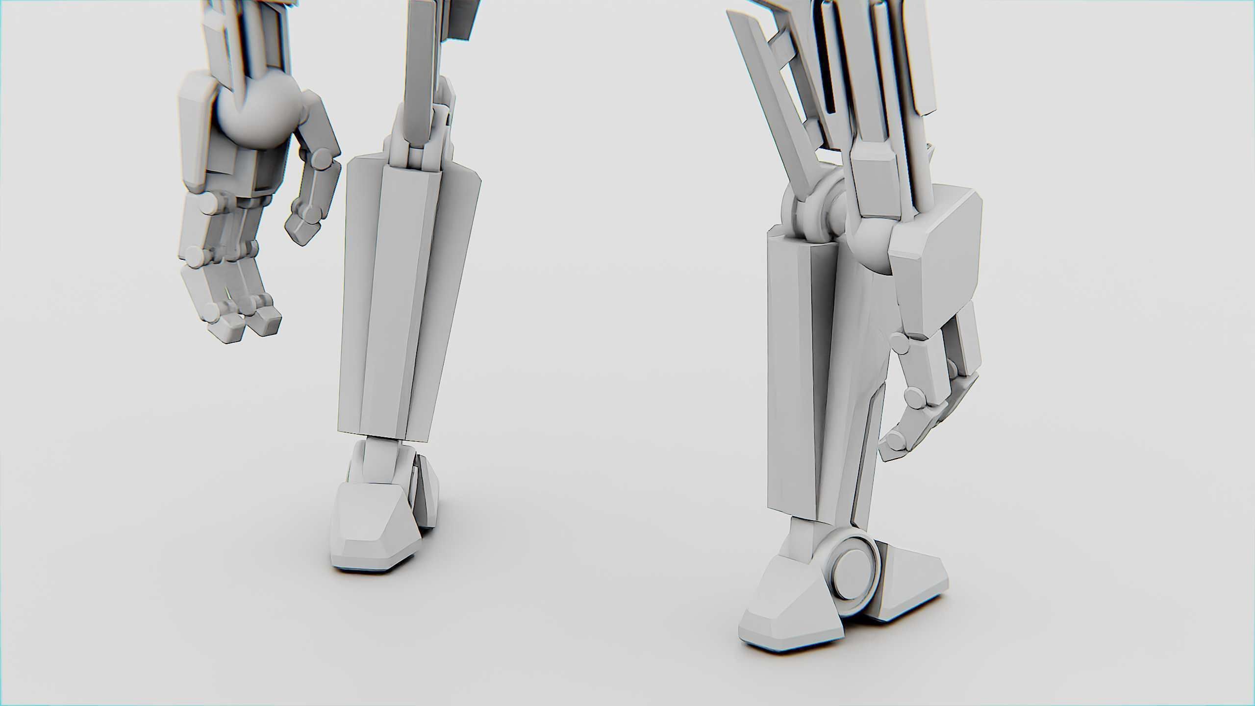 COMBAT DROID K-25 Rigged for Unreal Engine - Unity - MIXAMO  3D model_36