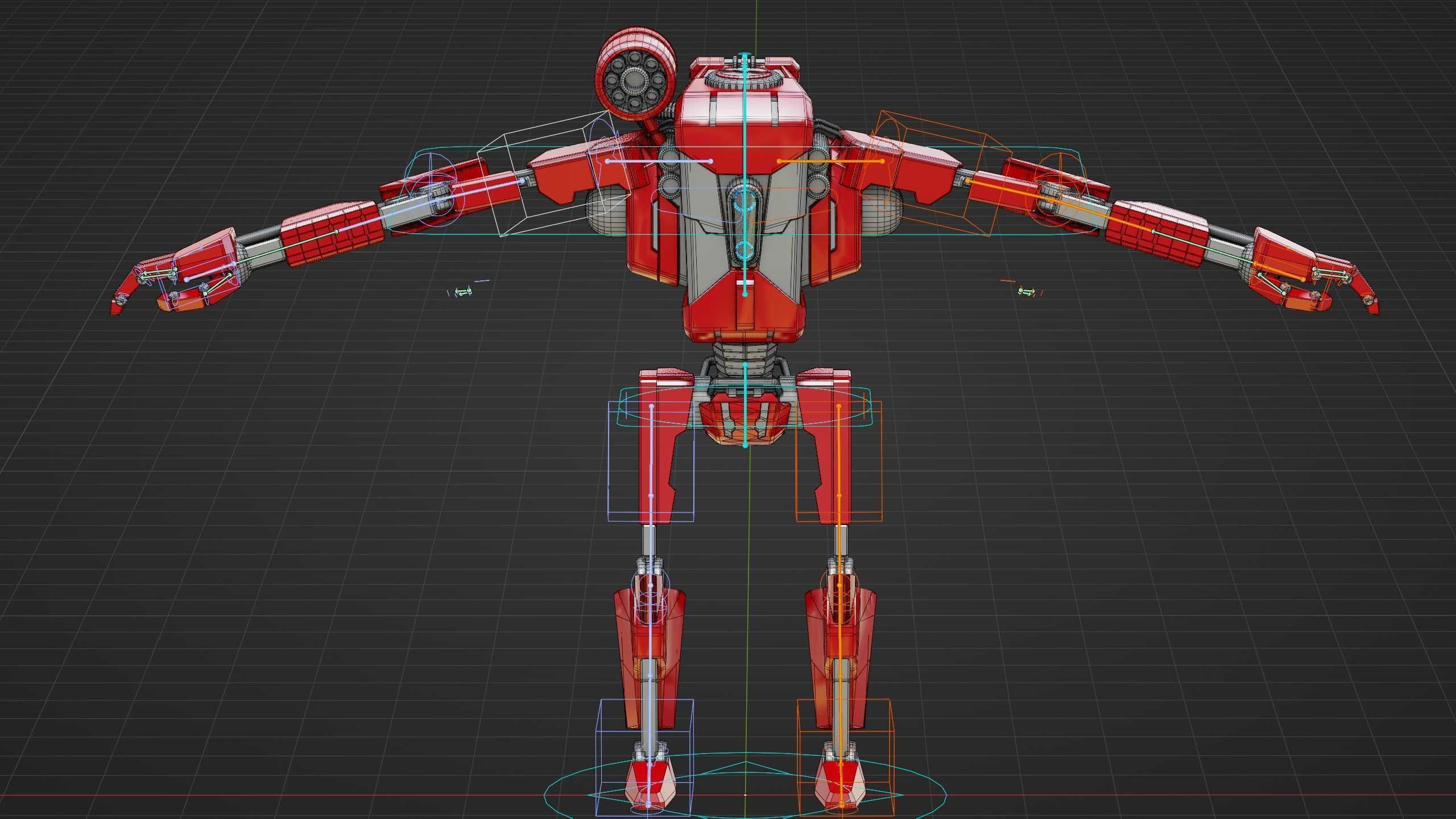 COMBAT DROID K-25 Rigged for Unreal Engine - Unity - MIXAMO  3D model_39