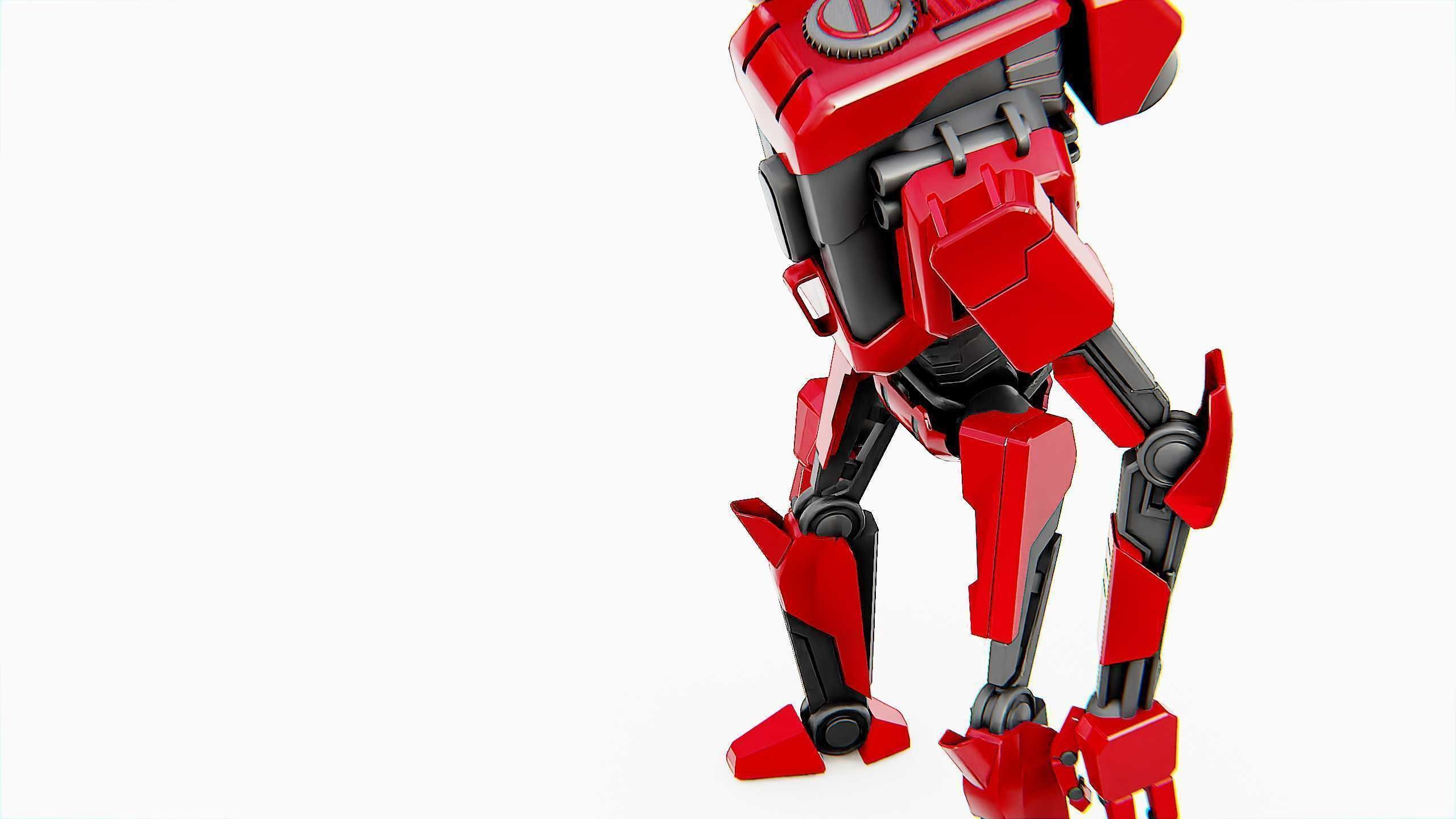 COMBAT DROID K-25 Rigged for Unreal Engine - Unity - MIXAMO  3D model_27