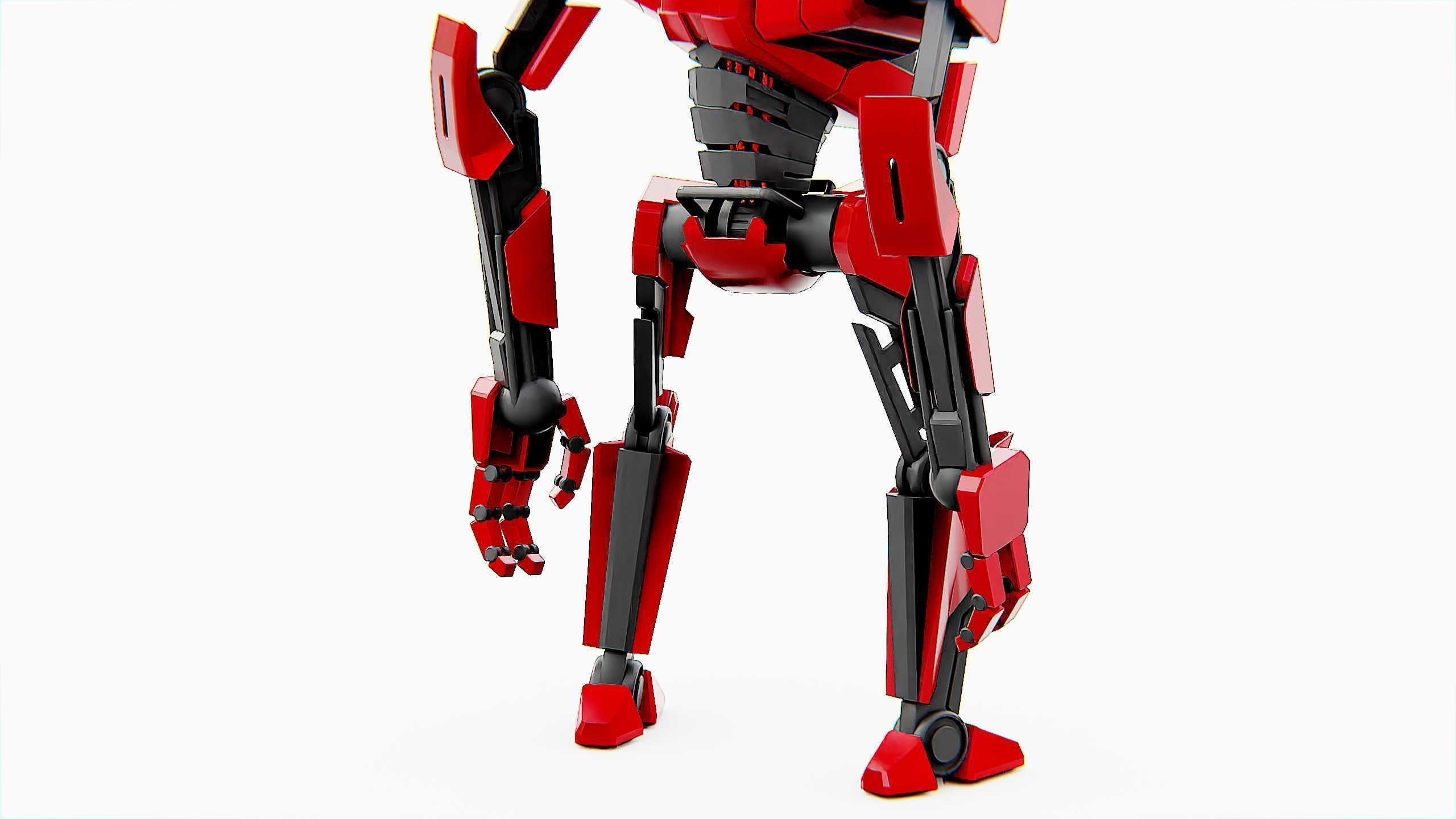 COMBAT DROID K-25 Rigged for Unreal Engine - Unity - MIXAMO  3D model_26