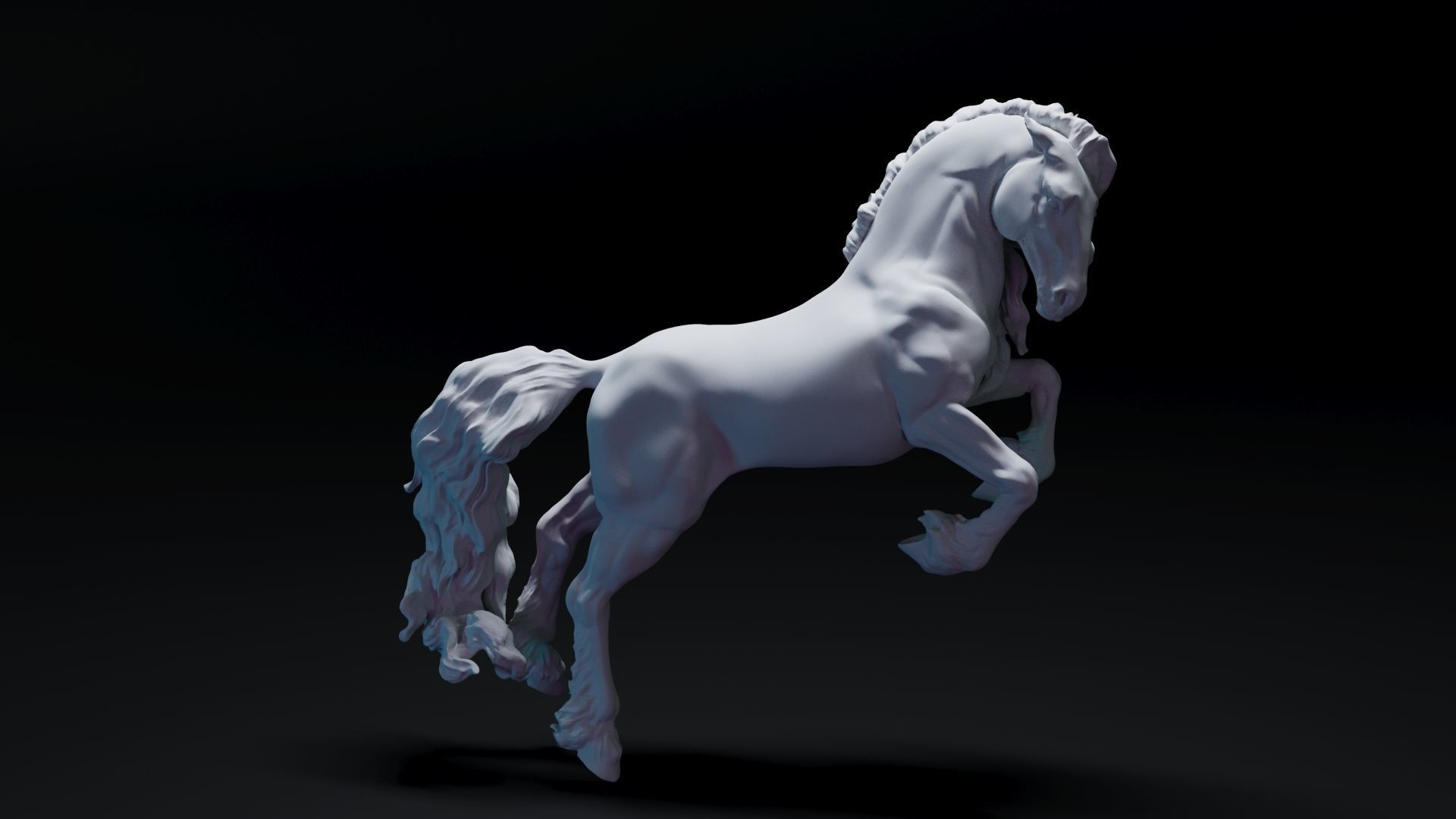 horse animal 3D print model_1