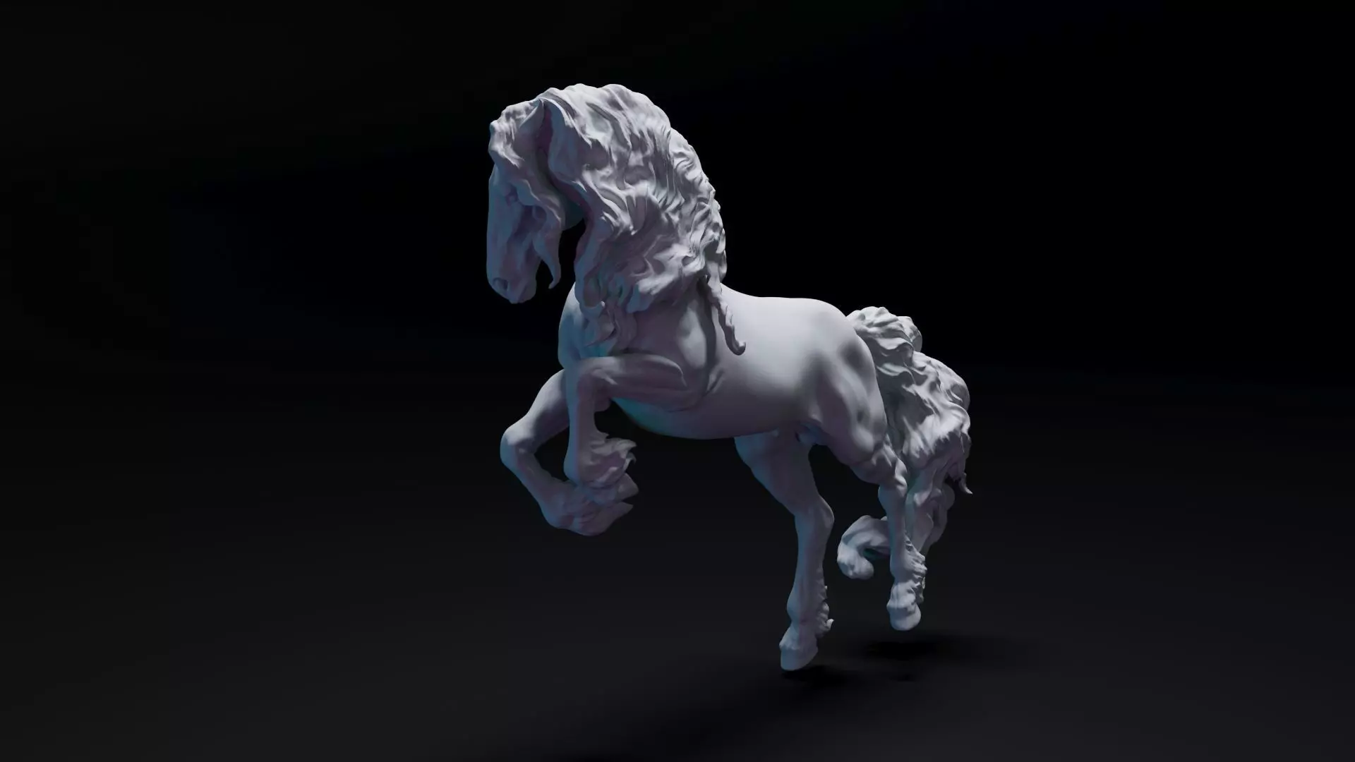 horse animal 3D print model_0