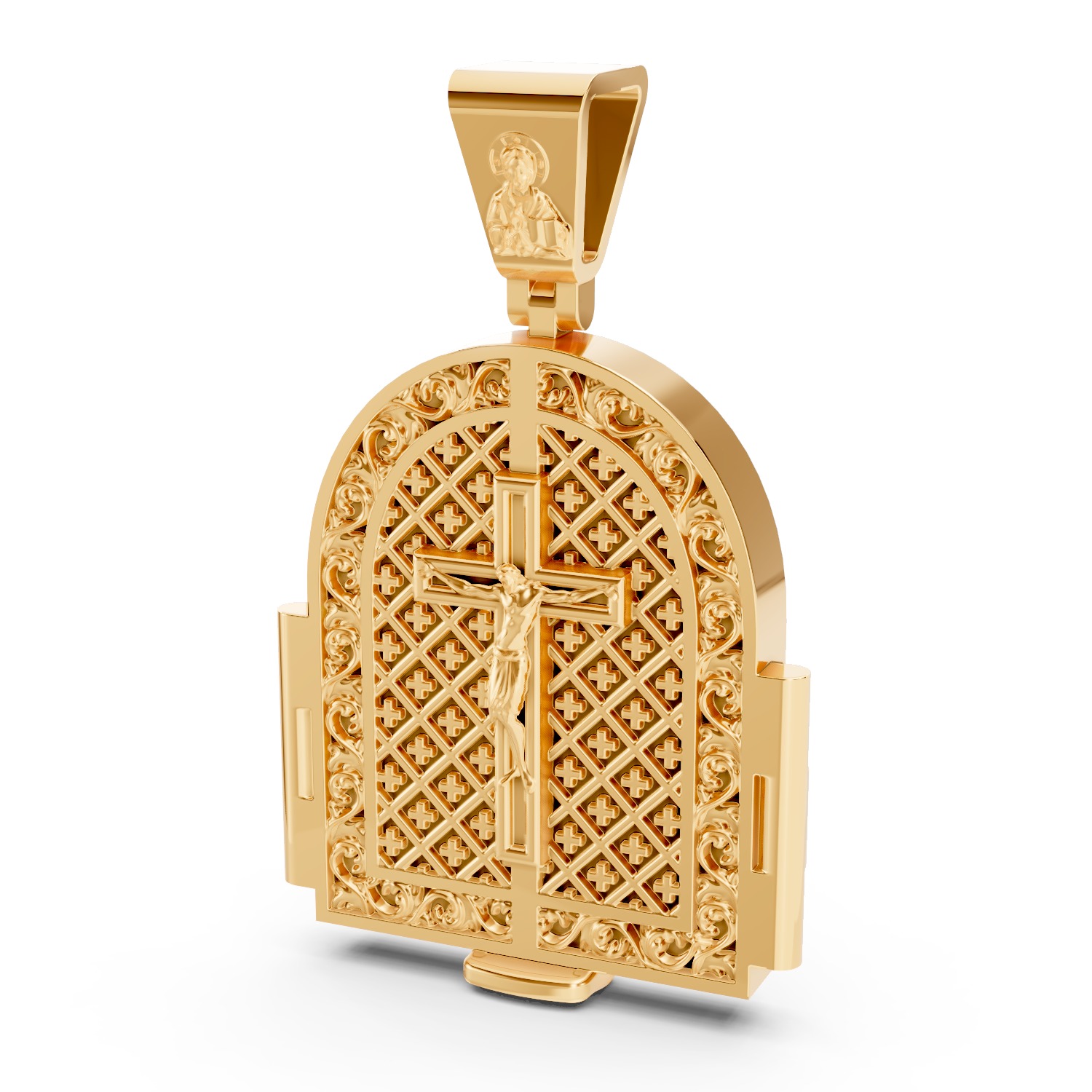 Jesus and Miracle W  Pendant 3D print model_1