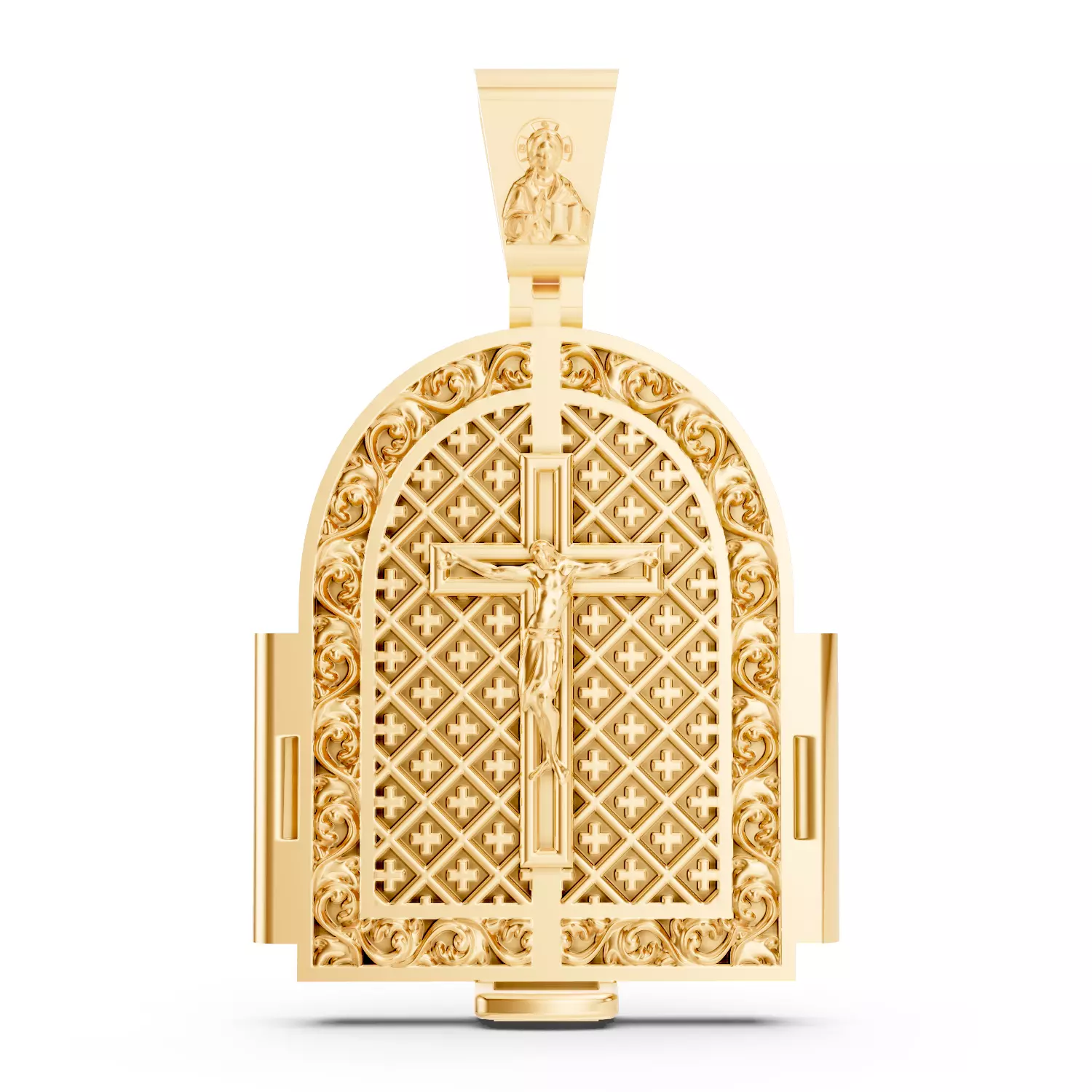 Jesus and Miracle W  Pendant 3D print model_0