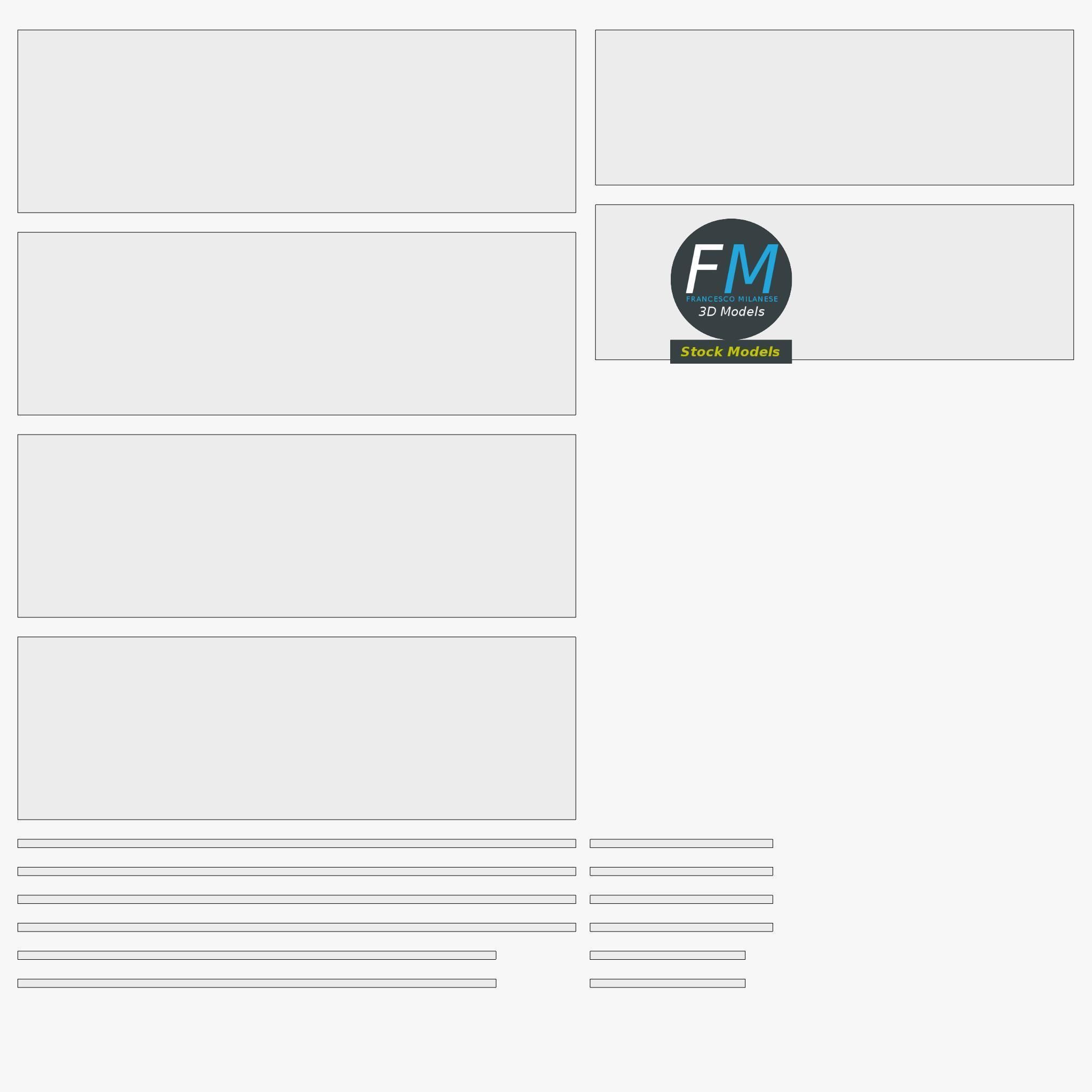 Double window with transom 3D model_12