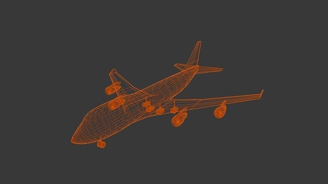 Boeing 747 Base Model 3D model
