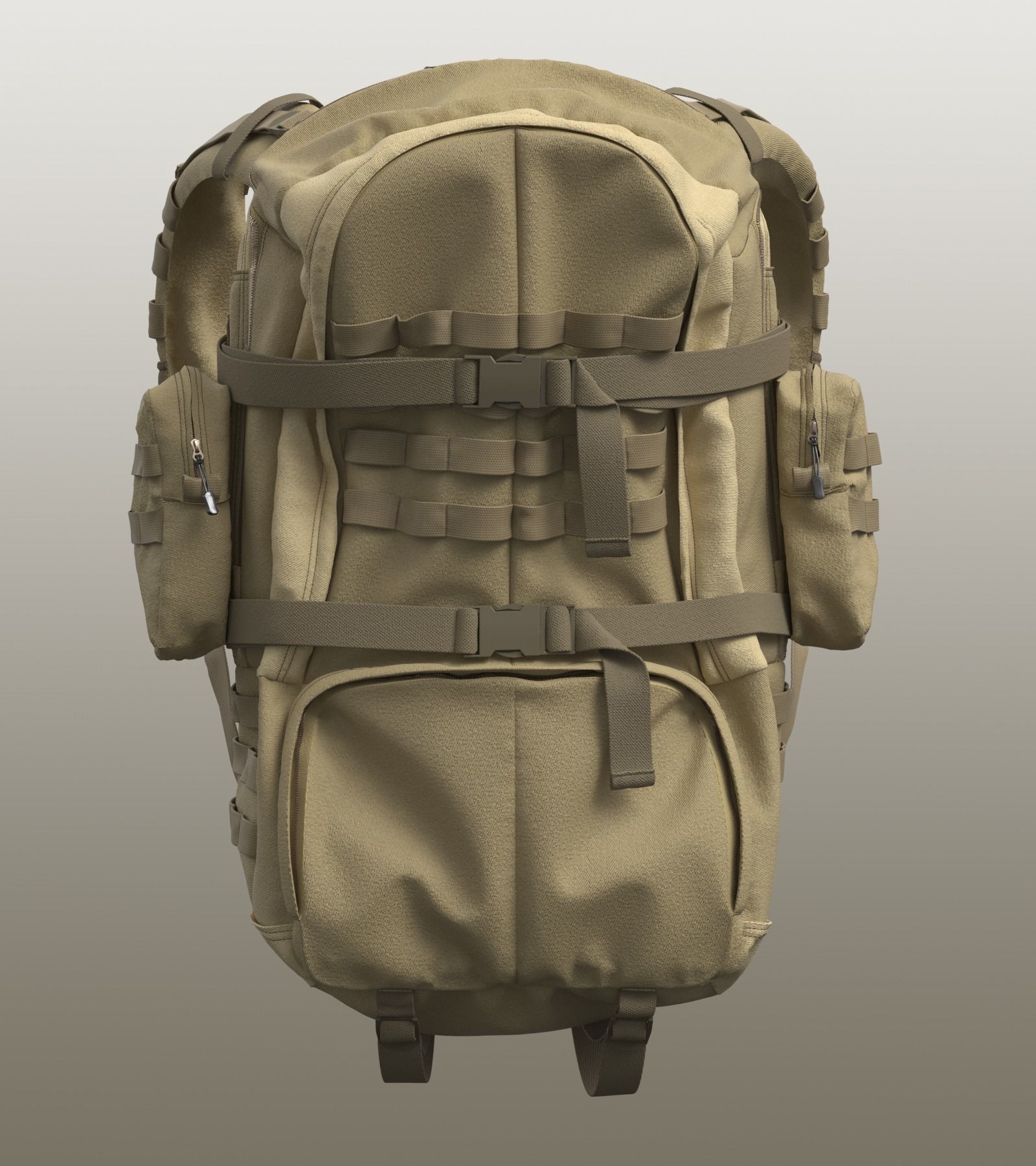 Military Backpack 3D model_1