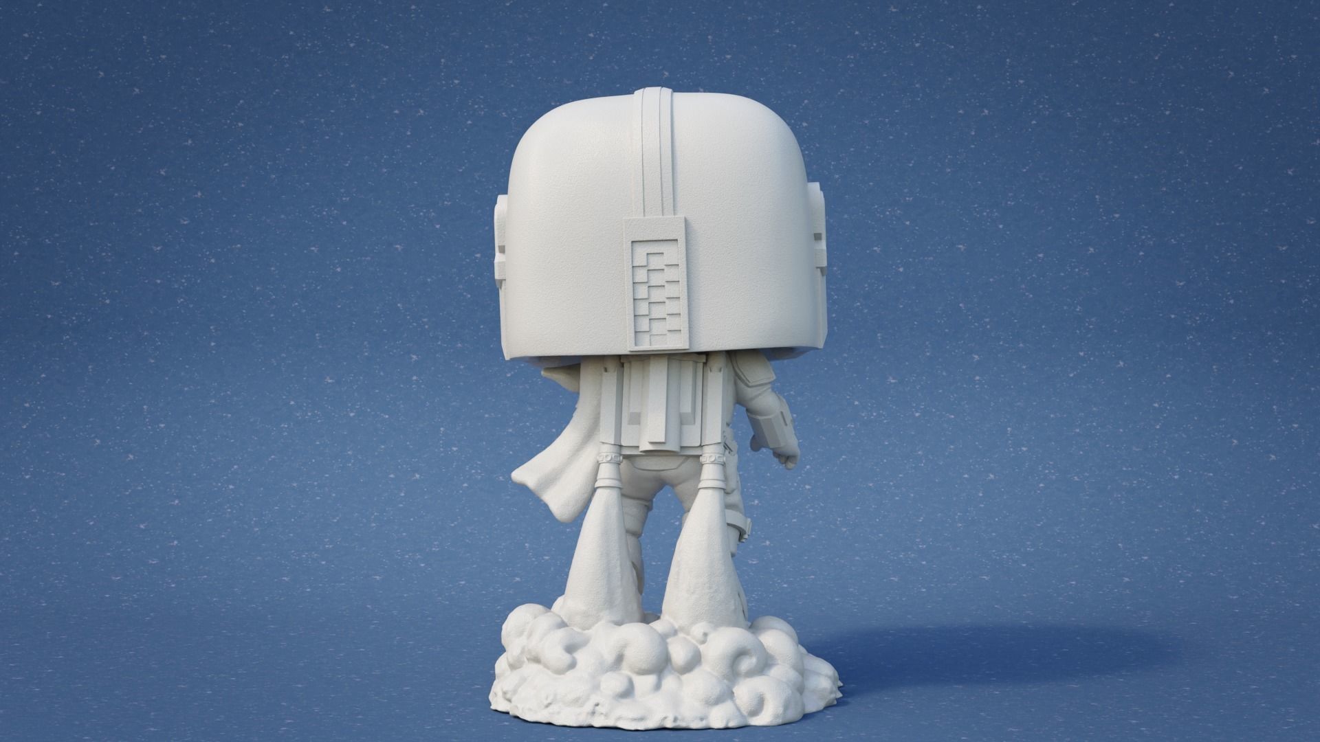 Pop figure Mando 3D print model_4